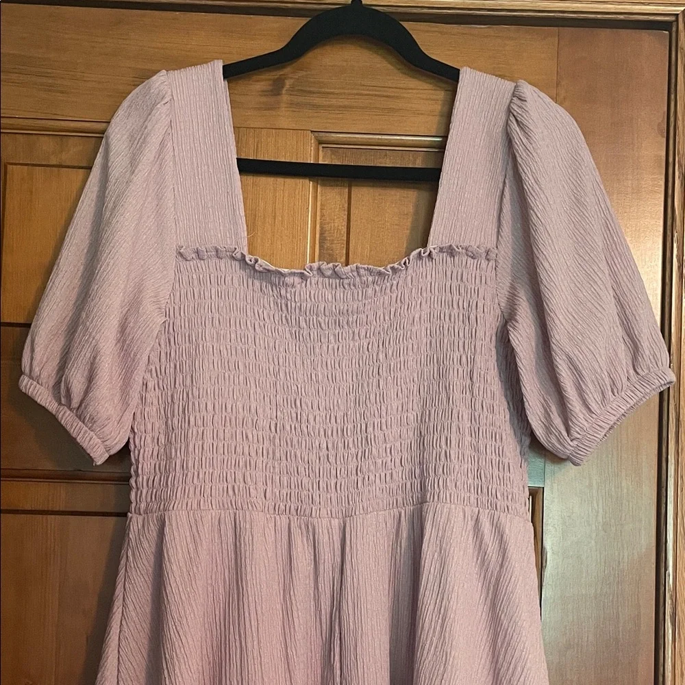 NINE WEST Lilac Puff Sleeve Dress - Picture 6 of 8